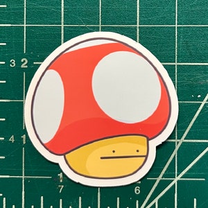 champignon ._. autocollant | mario