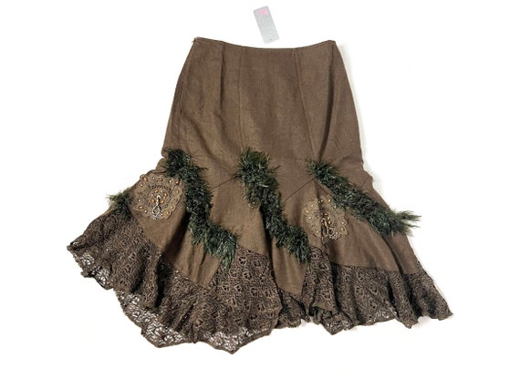 Y2K Vintage Fairy Grunge Handkerchief Skirt | Asy… - image 1