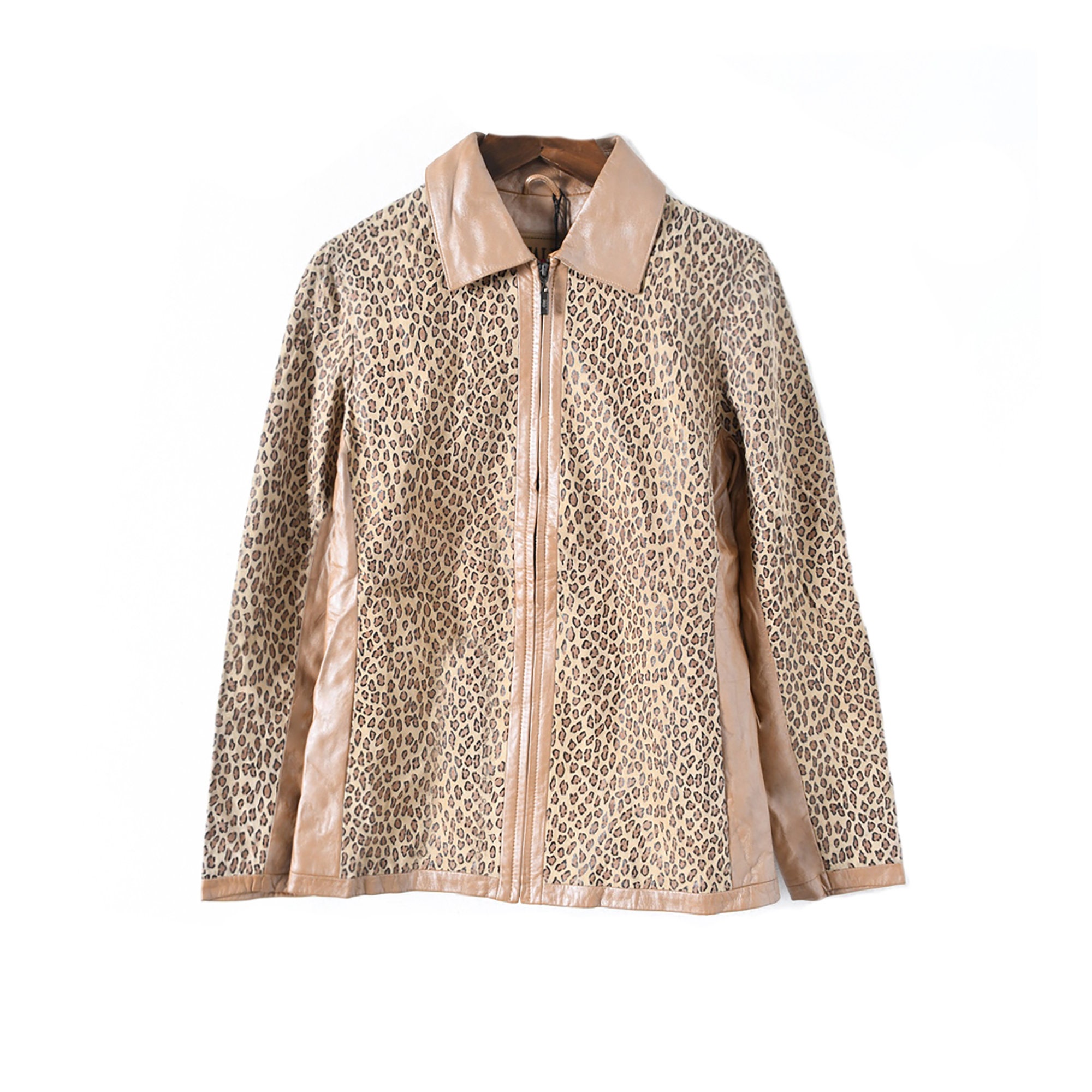 00s archive leopard riders jacket punk