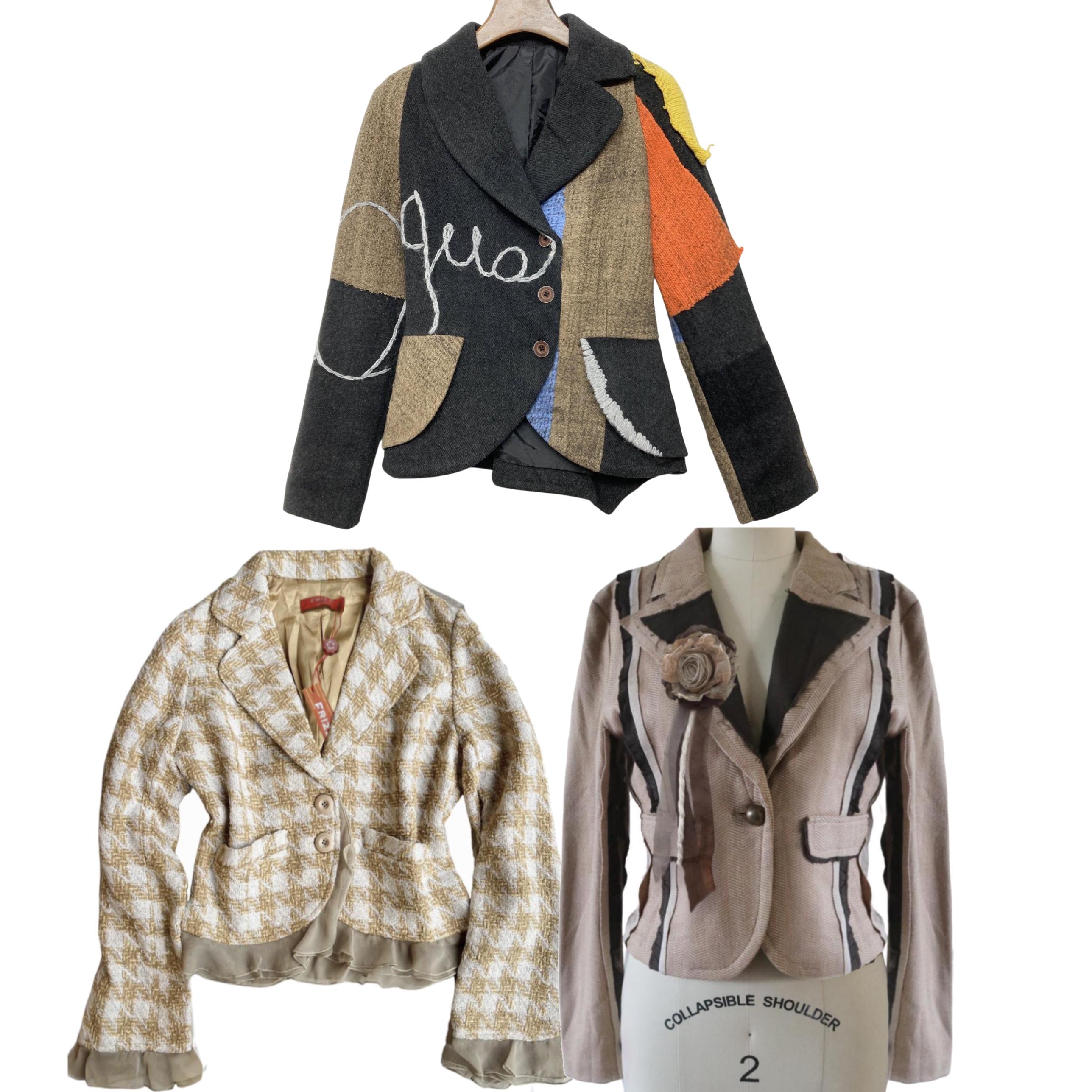 Veste Blazer Desigual Homme - Beige à Rayures, Taille 48 | Neuf Avec Étiquettes