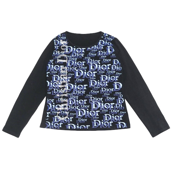 トップス archive Christian Dior shirts 00s Christian Dior Monogram Text Print Top | S M Archive Y2K