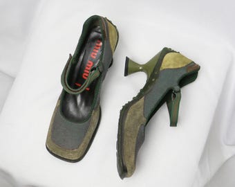 Zapatos de tacón con suela de burbuja Miu Miu 1999 - talla 37.5 7