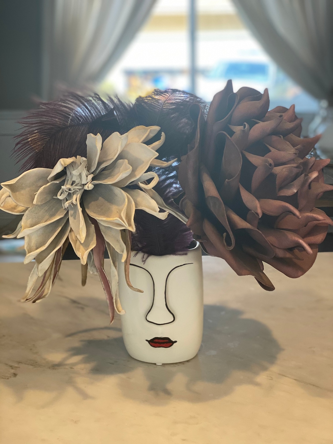 Ceramic Flower Vase Etsy