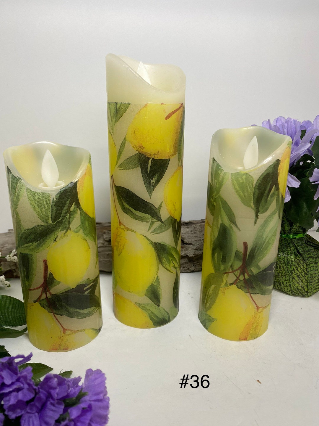 Battery Operated Flameless Candles Candlesbattery Operated Etsy