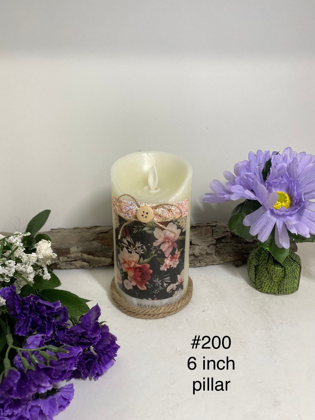 Battery Operated Flameless Candles Candlesbattery Operated Etsy