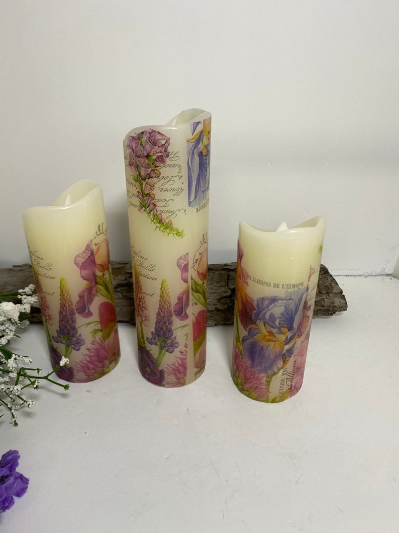 Battery Operated Flameless Candles Candlesbattery Operated Etsy