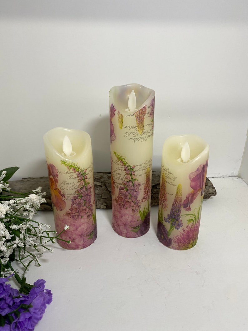 Battery Operated Flameless Candles Candlesbattery Operated Etsy