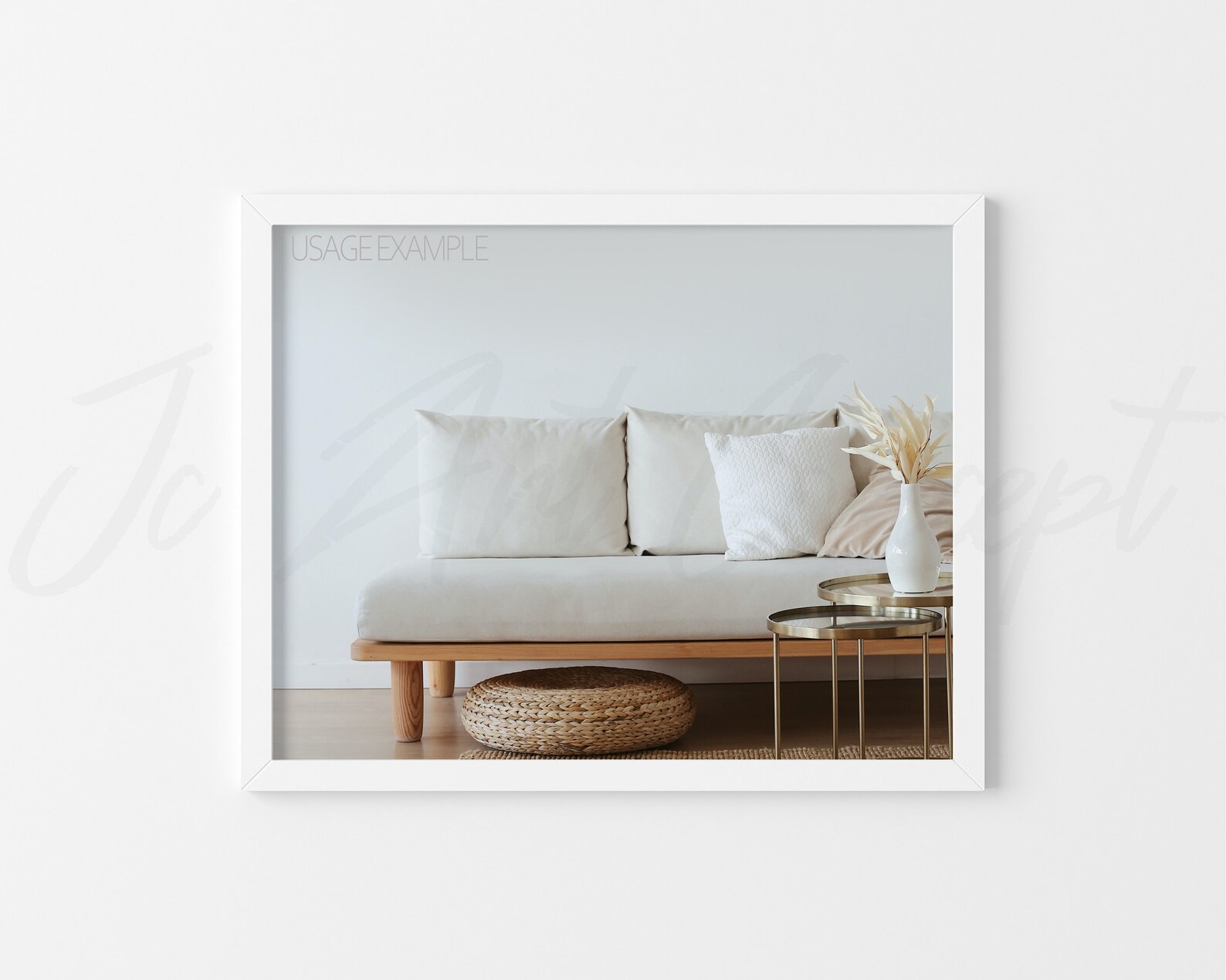 Download 11x14 Picture Frame Mockup in a minimalist setting ...