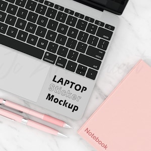 Laptop decal mockup Perfect to show your Vinyl decal mock up, Sticker mockup, Laptop mockup, Decal mockup.