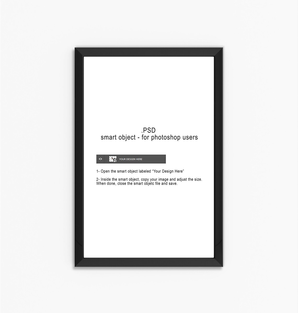 Download 11x17 Black Frame Mockup. Perfect to showcase your mockup | Etsy