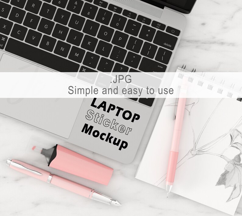 Download Laptop Decal Mockup Perfect To Show Your Decal Mockup Sticker Etsy