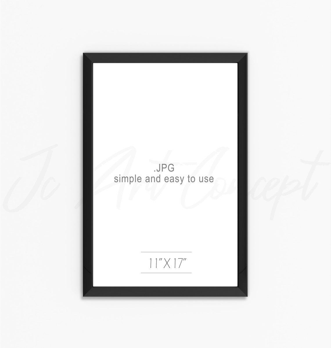 11x17 Black Frame Mockup. Perfect to Showcase Your Mockup Etsy