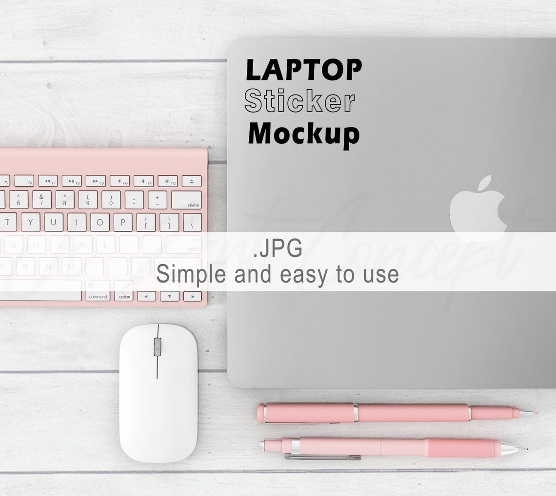Download Laptop decal mockup Perfect to show your Vinyl decal mock ...