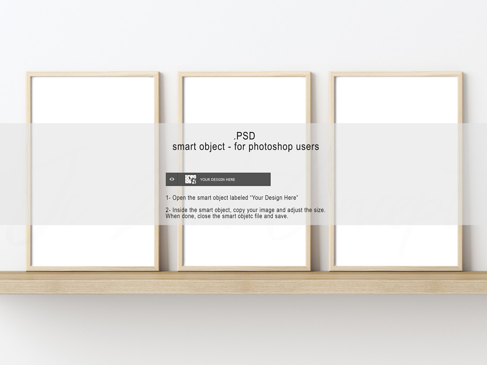 Three 11x17 Frame Mockup. Perfect to Showcase Your Mockup Etsy