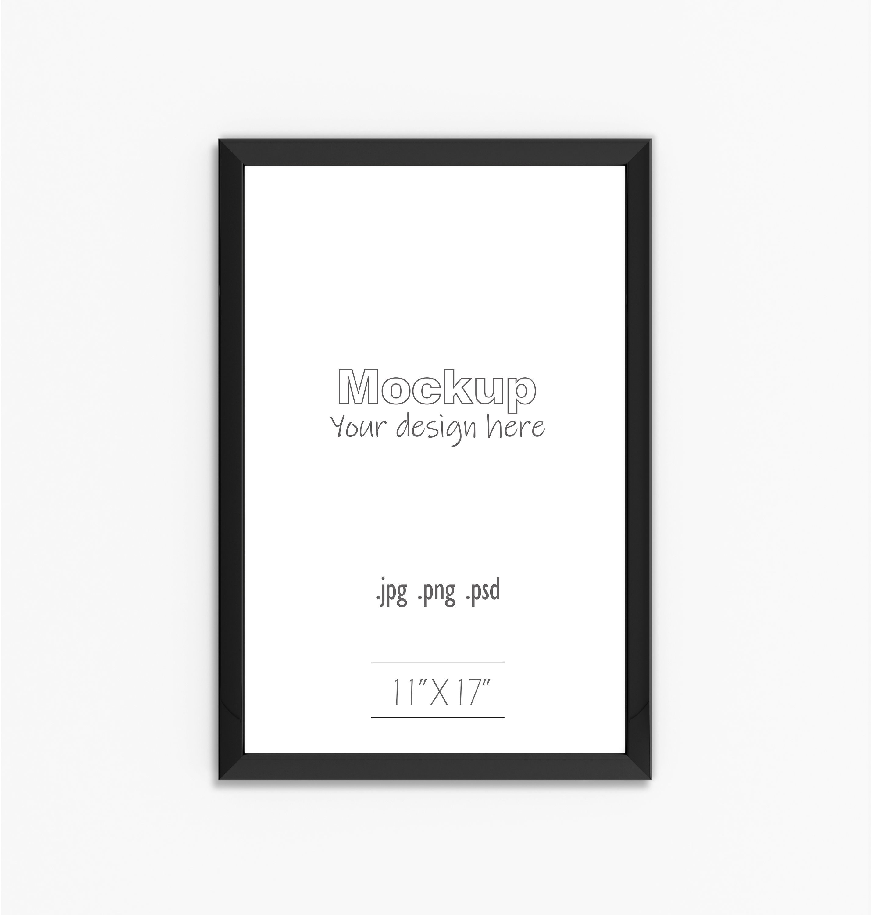 Download 11x17 Black Frame Mockup. Perfect to showcase your mockup ...