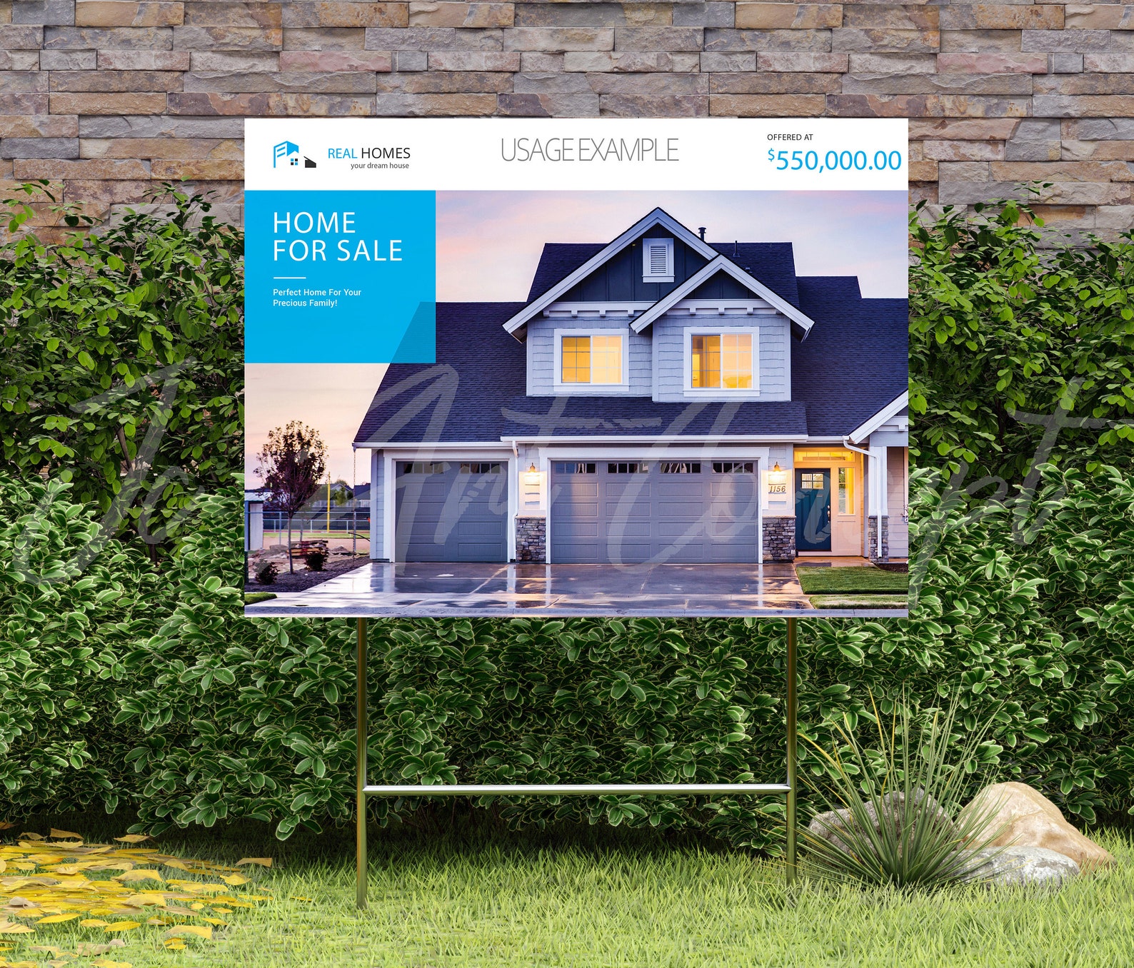 Yard sign mockup horizontal. Show here your yard sign mockup Etsy