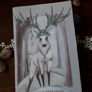 Printed Yule cards set of 3