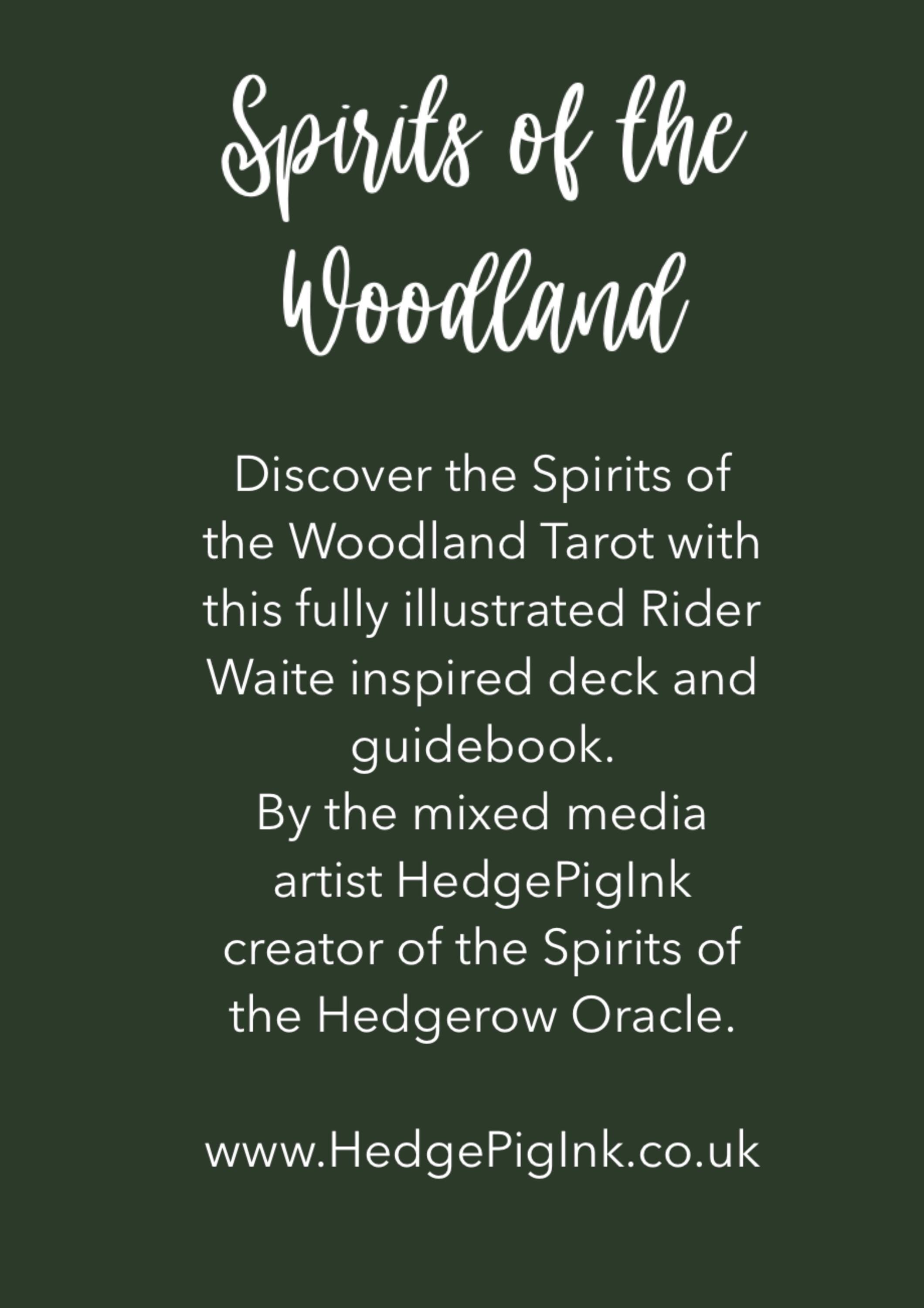 Spirits of the Woodland Tarot Cards ***official From Author