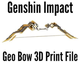 Genshin Impact Geo Bow Archivo de impresión 3D