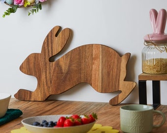 Easter Decoration Bunny Wooden Board 46 x 30 x 1.5cm Serving Board