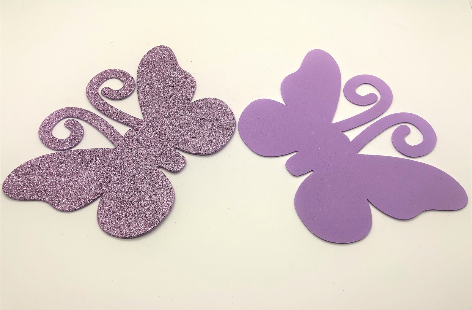 Pack of 10 Glitter Craft Foam Butterfly Shapes in Purple Color Etsy