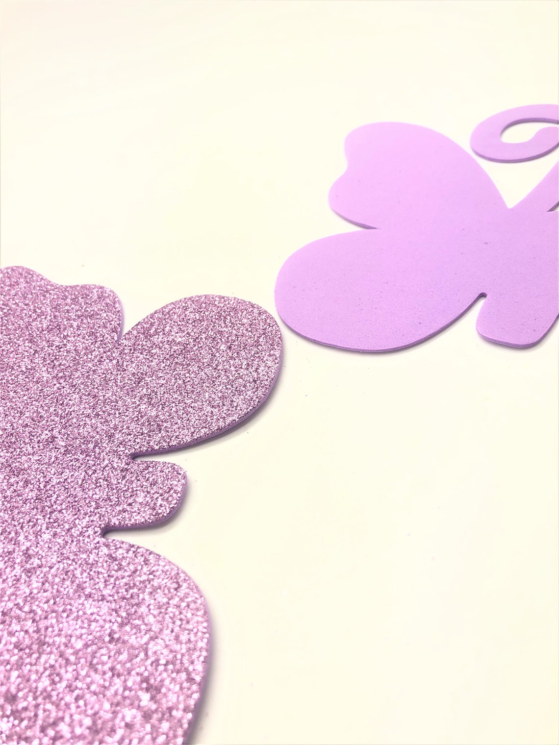 Pack of 10 Glitter Craft Foam Butterfly Shapes in Purple Color Etsy