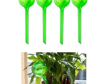 Ensemble de 4 boules d'arrosage pour plantes, ampoules d'arrosage automatiques en PVC, système d'arrosage automatique pour dispositif d'irrigation goutte à goutte