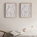Pair of minimalist female body prints | feminist prints | female form print | curvy woman print | body positive print | set of body prints 
