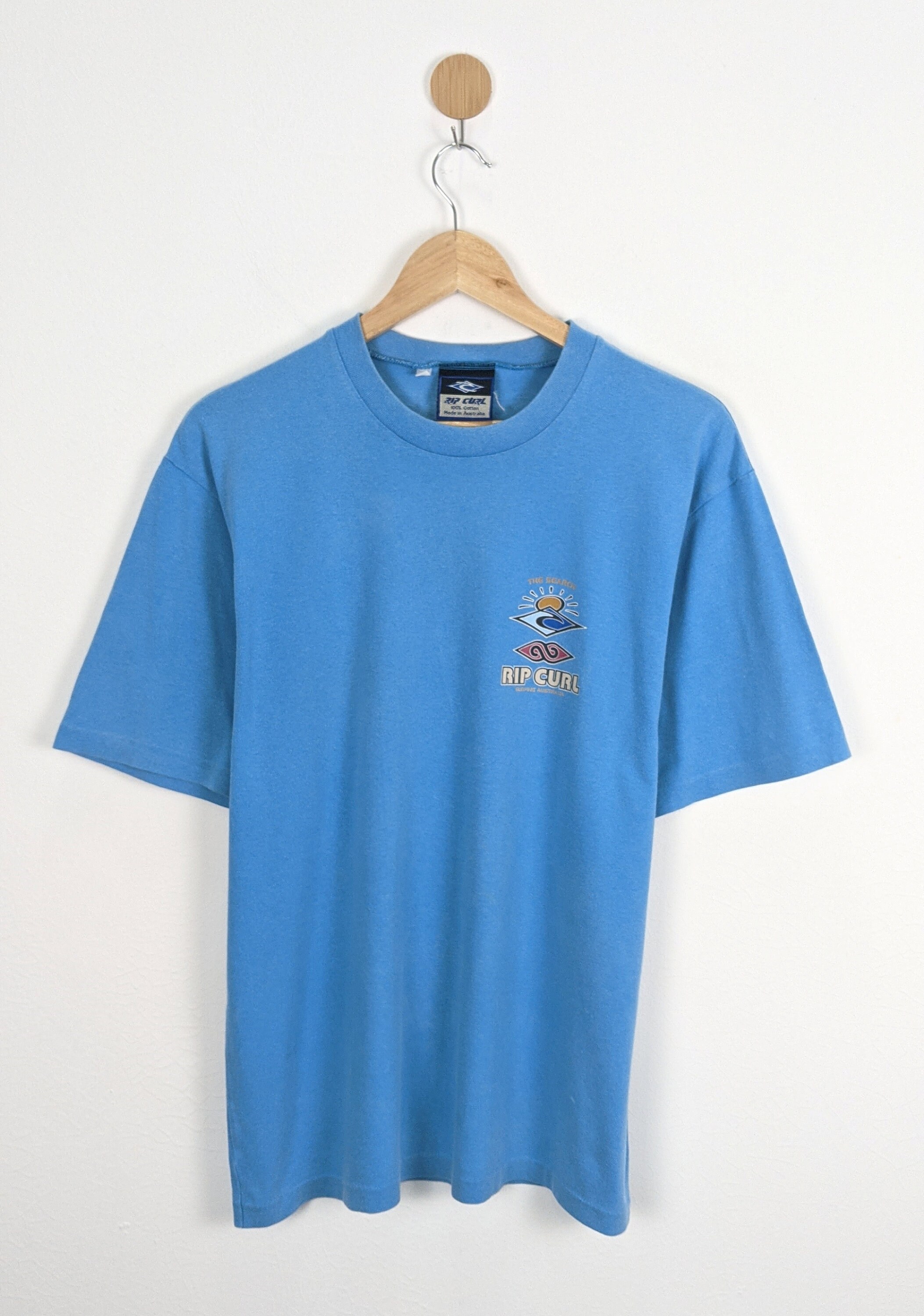 RIP CURL The Search Blue Graphic T Shirt Surf Skate Beach Sun Ocean Fi –  Shop Thrift World