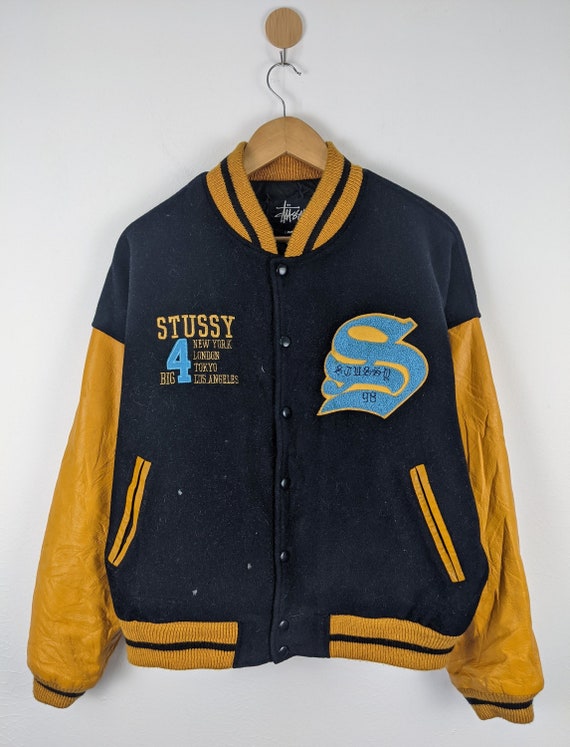 Vintage Stussy Big 4 City Varsity 90s 1997 Jacket Size: US M | Etsy