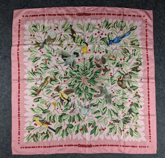 Hermes Les Merises Silk Scarf