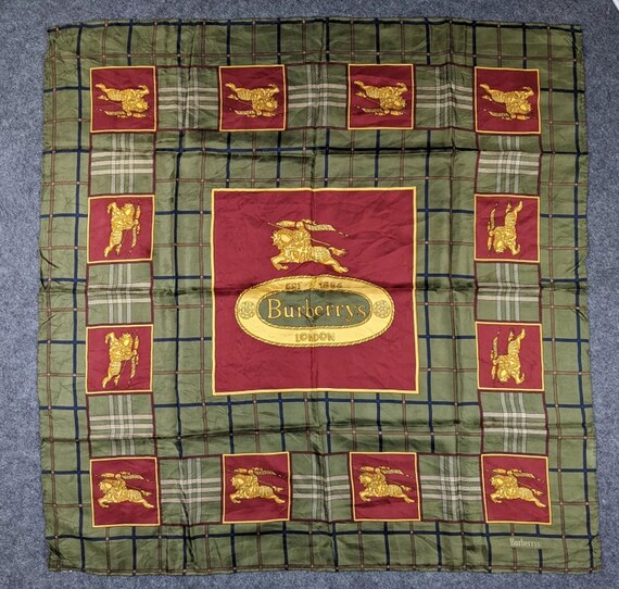 Vintage Burberry's Prorsum London Silk Scarf