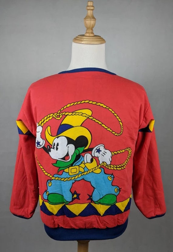 Vintage Mickey Mouse Cowboy Reversible Sweatshirt