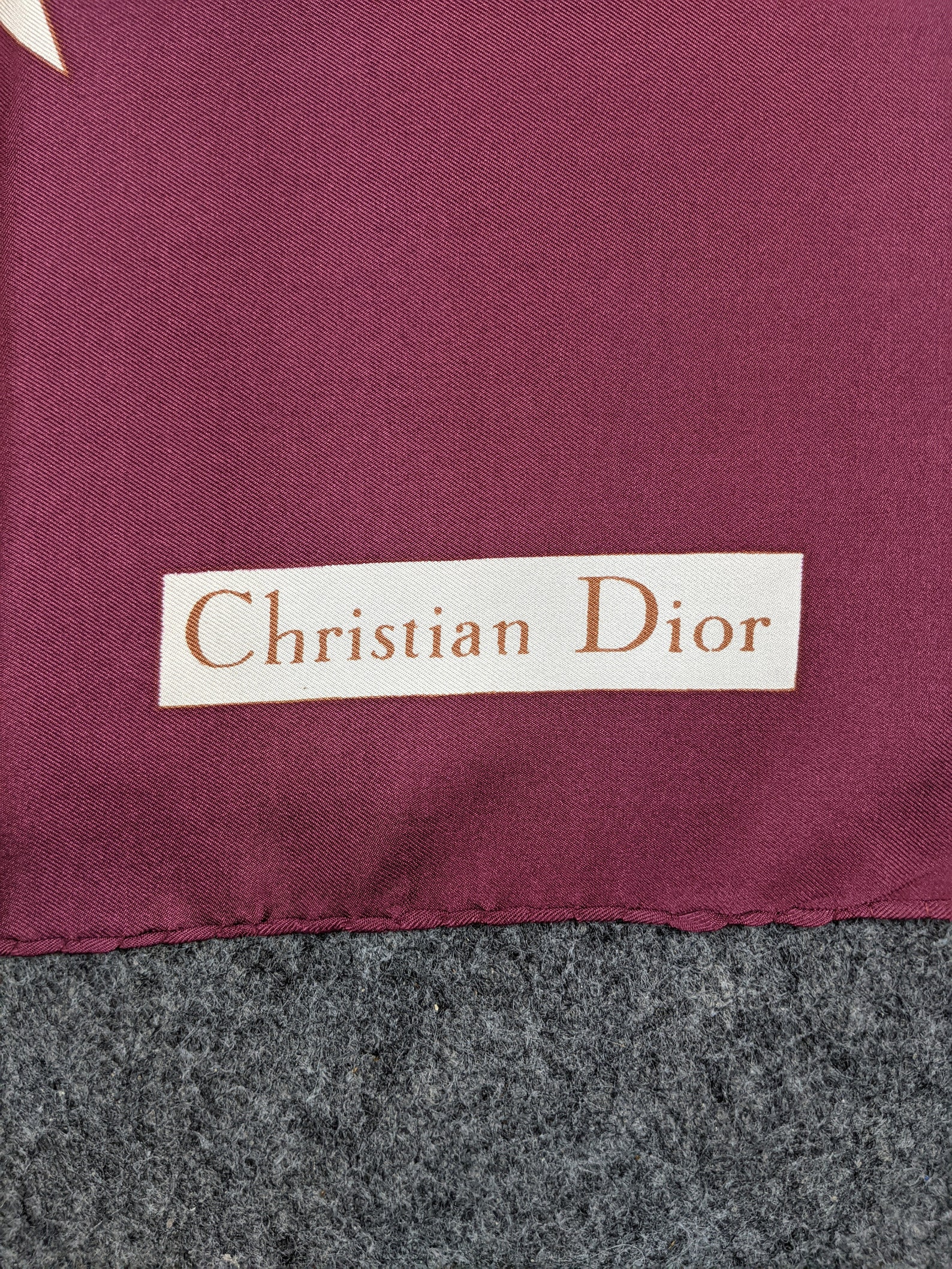 Christian Dior Word Silk Scarf - Etsy