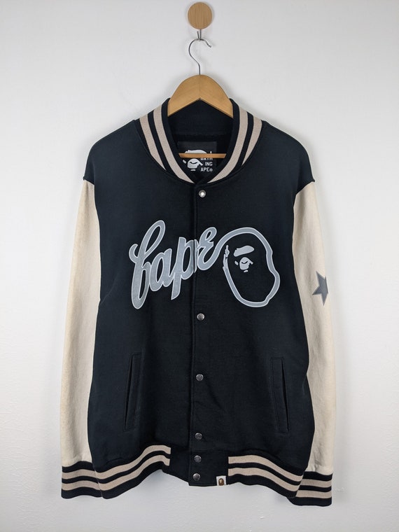 Vintage A Bathing Ape Bapesta Varsity Jacket Size: US L - Etsy