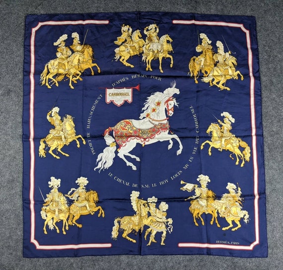 Hermes Carrousel Silk Scarf