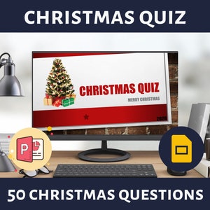 Christmas PowerPoint Quiz: Family Trivia Game (PDF & PPTX)