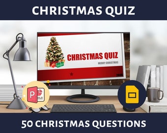 Christmas PowerPoint Quiz: Family Trivia Game (PDF & PPTX)