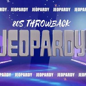 80s Jeopardy PowerPoint Game: Customizable Trivia Quiz Template