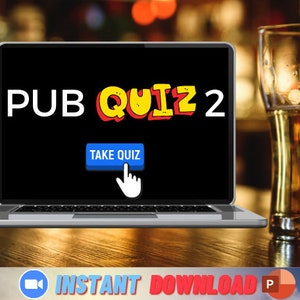 Premade Pub Quiz 2: Trivia PowerPoint Game (PDF & PPTX)