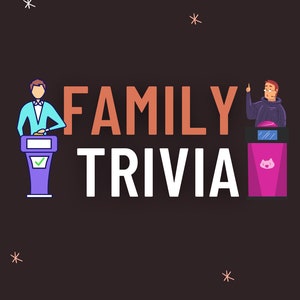 Virtual Family Quiz - Customizable PowerPoint Quiz - Ready To Play Trivia - Great For Families - 5 Rounds