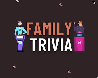 Family Trivia Quiz: 5 Round PowerPoint Game (PDF Included)