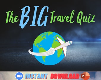 The Big Travel Quiz - Customizable PowerPoint Quiz - Ready To Play Trivia