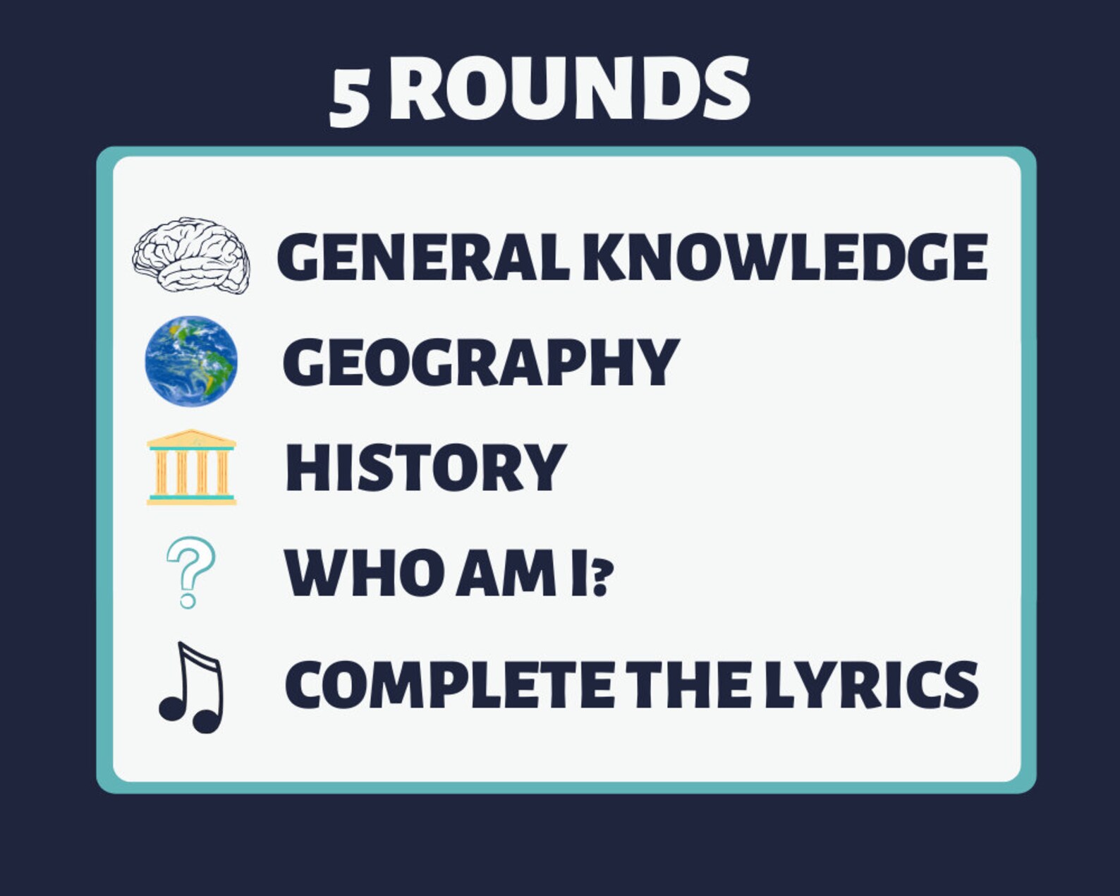 Premade Pub Quiz 1 Ready Made Powerpoint Quiz Ready to Play Trivia Etsy