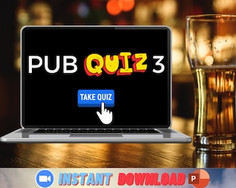 Pub Quiz 3: Ready-Made Trivia PowerPoint (Digital Download)