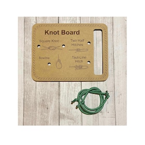 Learn to tie Knot Tying board with Rope