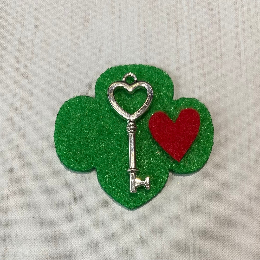 Trefoil Key Charm Etsy