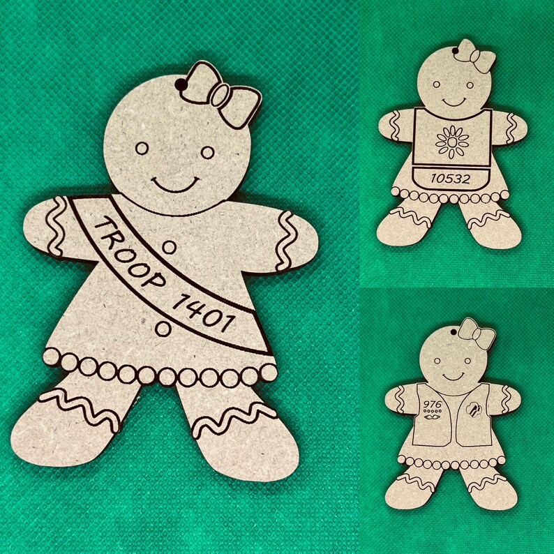 Gingerbread girl 3 styles to choose from image 2