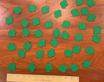 40 Felt laser cut Trefoils