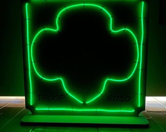 Neon light trefoil DIY kit